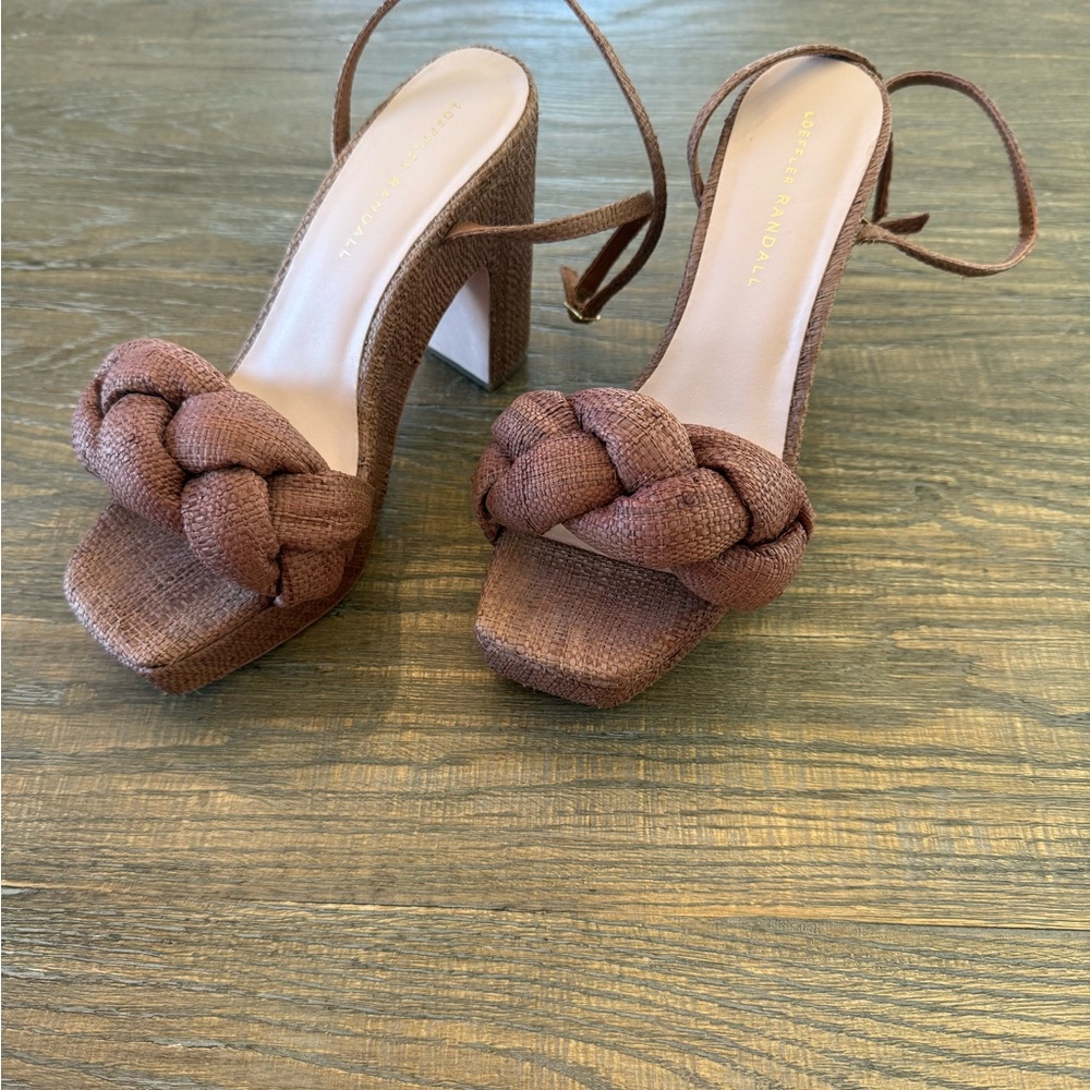 Loeffler Randall Brown Heeled Sandals